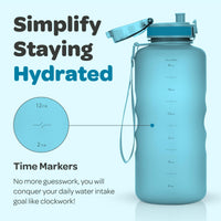 1 x RAW Customer Returns Hydracy drinking bottle with fruit insert - 2L water bottle - BPA-free drinking bottle with time marking Leak-proof sports bottle - Condensation-free for sports and outdoors - RRP €16.92