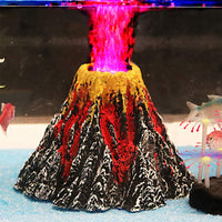 1 x RAW Customer Returns HAIMEN Aquarium Volcano Ornaments, Resin Lava Volcano Aquarium Colorful Aquarium Mountain Cave Ornament Underwater Decoration - RRP €18.74