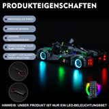 1 x RAW Customer Returns Remote Control Light Kit Compatible with Lego Technic Peugeot 9X8 24H Le Mans Hybrid Hypercar 42156 Racing Car Kit No Model , Led Lighting Set for Le Mans Hybrid Hypercar - RRP €74.98