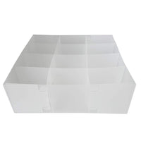 1 x Brand New DynaSun Kit 10x PP-51H-A transparent box multi-purpose box 12 compartments organizer closet, drawer divider, container for bras, underwear, socks, ties, belts, scarves, handkerchiefs, toys etc. - RRP €20.5