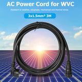 1 x RAW Customer Returns Jadeshay Solar Photovoltaic Cable, 3x1.5mm 3M Solar Balcony Power Plant Cable AC Cable for WVC-600 700 1200 1400 1600W Inverter - RRP €23.49