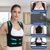 1 x RAW Customer Returns ABERE Back Straightener Posture Corrector Back Women, Back Support Belt for Men, Back Posture Corrector, Breathable and Adjustable Straight Posture Trainer - RRP €36.32