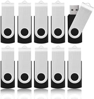 1 x RAW Customer Returns KOOTION 10 pieces USB sticks 32GB memory sticks set USB 2.0 10 pieces memory stick metal 32G thumb drive 10 pack flash drives memory sticks 32 Gbyte flash sticks USB flash drives colorful, black - RRP €34.99