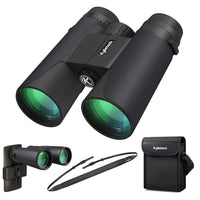 1 x RAW Customer Returns Kylietech Binoculars 12x42 HD Compact Binoculars Waterproof for Bird Watching, Hunting, Hiking, Sightseeing, FMC Lens Binoculars including Carrying Case, Strap and Smartphone Adapter - RRP €38.35