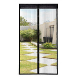 1 x RAW Customer Returns Magnetic Mosquito Screen for Doors Magnetic Mosquito Screen Door Curtain with Full Velcro Frame and Magnets Automatic Closing for Windows Doors 100 x 210cm Black - RRP €16.2