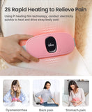 1 x RAW Customer Returns iDOO Period Heat Belt, Heating Pad Wireless, Electric Heat Belt with 3 Temperature Modes and Massage Modes, Abdomen Heat Belt with Auto-OFF, Women s Gifts for Mom, Girlfriend, Mother s Day, Pink - RRP €25.99