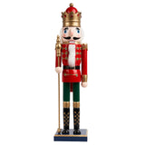 1 x RAW Customer Returns THE TWIDDLERS Large Handmade Wooden Christmas Nutcracker Soldier, 50cm - Premium Pine and Wood Material, Classic Traditional Christmas Decorations - RRP €39.99