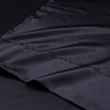 1 x RAW Customer Returns Fitted sheet 4-piece satin shiny plain, 180x200 cm for mattresses up to 36cm, bed sheet set with bed sheet, fitted sheet, 2 pillowcases - black - RRP €49.99