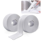 1 x RAW Customer Returns 2 rolls of self-adhesive sealing tape, waterproof and dirty tape, tub sealing tape, for window, door, toilet, kitchen, bathroom, gap, tile, sink - RRP €10.99