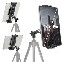 1 x RAW Customer Returns Cenawin Tripod Mount Tablet Tripod Adapter with Adjustable Arm for Camera Monopod, Tripod Stand for iPad Pro iPad Air iPad Mini, 4.7 12.9 Tablet Smartphone - RRP €20.94