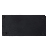 4 x Brand New Set of 4 black slate boards, cheese boards, individual stone plates for cheese, meat, appetizers, 10 x 30 cm - RRP €81.6