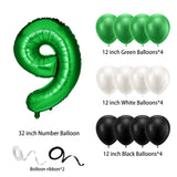 1 x RAW Customer Returns ALTcompluser Football Balloon 9th Birthday Decoration Green 9th Birthday Decoration Boys Happy Birthday Garland 9 Years Decoration Balloons for Children Boy Birthday Party Football Decoration 9th  - RRP €8.05