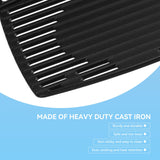 1 x RAW Customer Returns FORYEYC 45.3 x 31.6cm 6560 cast iron grill plate for Weber Q300 Q320 Q3000 Q3200 accessories 57060001 586002 426001 56010049, grill griddle plate for Weber 6506 gas grills grill grate spare parts - RRP €39.31