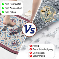 3 x Brand New KAZOLEN non-slip bath mat, 43 x 75 cm, super absorbent bathroom carpet, quick-drying bath mat, non-slip, washable, thin floor mat, suitable for bathroom, kitchen, bedroom - RRP €61.2