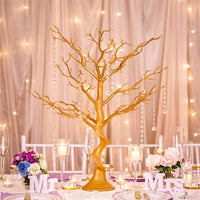 1 x RAW Customer Returns Sziqiqi Artificial Decoration Tree Wishing Tree Christmas Tree for Tables Wedding Party, Perfect for Easter Thanksgiving Home Festival Party Christmas Wedding Reception Table Decoration, Gold - RRP €37.26