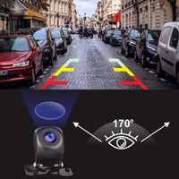 1 x RAW Customer Returns AHD Rear View Camera Compatible with YZKONG Radios, Night Vision Waterprof Rear View Camera with License Plate Mounting Frame - RRP €20.16