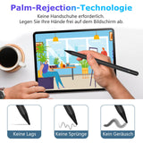 2 x RAW Customer Returns Stylus Pen for Touchscreens Android, Stylus Pencil, Compatible Samsung Huawei Tablet Phone, Capacitive Pen with 2 Replacement Tips, with Palm Rejection, Black - RRP €34.28