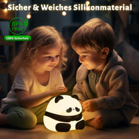 1 x RAW Customer Returns Attivolife Cute Panda Night Light Kids LED Nursing Lamp Animal Soft Silicone Bedside Portable Lamp Ideal Indoor Indirect Lighting Room Bedroom Cushion Decor - RRP €21.17