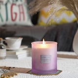 1 x Brand New LAVENDER VIOLET Scented Candle, Large Jar Candle Gift, 90 Hour Burning Time, 19oz - RRP €18.65