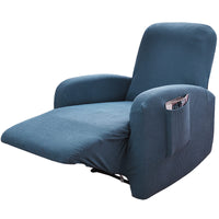 2 x Brand New Argstar 1 Piece Recliner Cover, Stretch Recliner Covers, Jacquard Sofa Cover, Washable Stretch Sofa Covers for Furniture, Blue - RRP €40.8