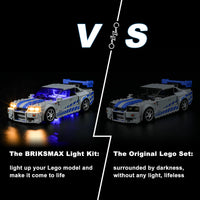 1 x RAW Customer Returns BRIKSMAX 76917 LED light for Lego 2 Fast 2 Furious - Nissan Skyline GT-R R34 - Compatible with Lego Speed Champions building blocks model - Without Lego set - RRP €24.97