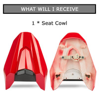 1 x RAW Customer Returns Pillion Passenger Cowl Rear Seat Cover for CB650R CBR650R 2018 2019 2020 2021 2022 2023 PSLER Seat Cap Tail Fairing Motorcycle Accessories Light Red  - RRP €62.99