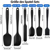 2 x Brand New Silicone kitchen utensils, 6 pieces silicone spatula, silicone spatula set, heat-resistant silicone spatula, silicone mixing spoon set, for cooking and baking - RRP €14.58