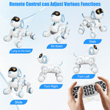 1 x RAW Customer Returns Robot Dog Kids, Remote Controlled Interactive Toy Robot with Sing Dance Programmable, Electronic Pets Music RC Dog Robot Toy Birthday Gifts for Children 3-12 Years - RRP €40.33