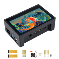 1 x RAW Customer Returns Waveshare 4.3 inch DSI LCD Display with Case for Raspberry Pi 4B, 800 480 IPS Screen Capacitive Touch Display, Supports Raspbian Ubuntu Kali Retropie WIN10 IoT - RRP €49.36