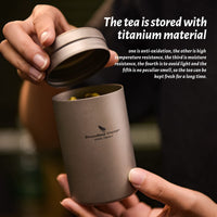 1 x RAW Customer Returns iBasingo Titanium Tea Canister Coffee Canisters 200ml Small Tea Caddy Portable Mini Tin Jar Coffee Powder Storage Container Outdoor Travel Small Exquisite Salt Pepper Spice Jar Ti3210D - RRP €26.2