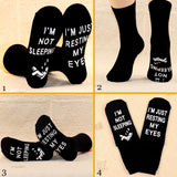 2 x Brand New Funny Gaming Socks Gamer Gift, Novelty Winter Cotton Socks, New Gift for Men and Teen Boys, Fits Shoe Sizes 38 to 45, Anti-Slip Letters Cotton  - RRP €55.2