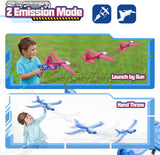 8 x Brand New Catapult aircraft toy, model foam aircraft launcher, aircraft outdoor sports toy, polystyrene plane throwing glider with LED lights, aircraft polystyrene outdoor interactive games - RRP €120.96