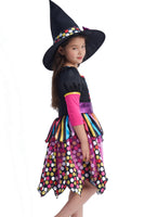 1 x RAW Customer Returns IKALI Witch Costume for Kids Girls, Spider Skeleton Halloween Carnival Party Dress 7-8 Years - RRP €17.8