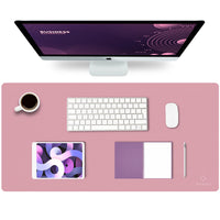 1 x RAW Customer Returns K KNODEL Table Mat, Desk Mat, 80 x 40cm PVC Table Mat, Laptop Table Mat, Waterproof Writing Mat for Office or Home, Double-Sided Purple Pink  - RRP €15.32