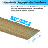 8 x Brand New Transition profile self-adhesive PVC transition rail Transition for floors Waterproof unperforated cover strip Maple color sample 4cm wide 1m long - RRP €70.96