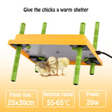 1 x RAW Customer Returns Heninhill Chick Heating Plate, 25 x 30cm Height Adjustable Heating Plate for Chicken Duck Poultry Yellow  - RRP €50.99