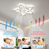 1 x RAW Customer Returns YUNLONG Ceiling Fan with Lighting and Remote Control Quiet Chrome Ceiling Lamp with Fan Reversible DC Motor Dimmable Fan Lamp Ceiling with 6 Speeds Summer Winter Operation - RRP €93.28