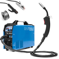 1 x RAW Customer Returns IPOTOOLS MIG-160ER MIG MAG Welder - MIG Welder with IGBT 160A 230V, MMA Flux 3 in 1 Electrode Welder, Portable Welder, 7 Years Warranty - RRP €204.41