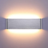 1 x RAW Customer Returns Lightsjoy 16W LED wall lamp indoor modern wall light silver up and down light IP44 wall lighting hallway lighting for bedroom corridor living room stairs etc. warm white - RRP €25.99