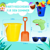 4 x Brand New Holady 48pcs Pool Toys for Kids,Beach Balls in Bulk,Sand Buckets and Shovels,Kids Sunglasses in Bulk,Beach Summer Toys and More for Beach Pool Party Gifts - RRP €40.28