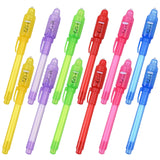 1 x RAW Customer Returns 12 pieces secret pen with UV light secret pen invisible writing secret pen party favors children s birthday party gifts - RRP €7.04