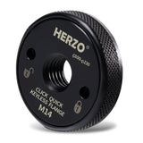 2 x RAW Customer Returns HERZO quick release nut M 14. Quick release flange for angle grinder - RRP €27.38