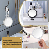 1 x RAW Customer Returns MOMOKUBA Magnifying Mirror 20x 1x Double-Sided Double-Sided Magnifying Mirror with Stand, Magnified Hand Mirror for Makeup, Blackhead Comedone Removal 6 Inch, 20X 1X, Silver  - RRP €18.86