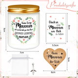 8 x Brand New Photect Beste Mama der Welt Gift Scented Candle for Mom with Greeting Card Heart-Shaped Gift Tag Guardian Angel Pendant Gift for Mother s Day Birthday Christmas - RRP €182.4