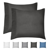 8 x Brand New Qidordour 80x80cm Pillowcase Set of 2 100 Polyester Envelope Design Pillowcase Soft Pillowcase Black Pillowcase Only - RRP €163.2