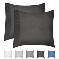 6 x Brand New Qidordour 80 x 80 cm Cushion Cover Set of 2 100 Polyester Envelope Design Cushion Cover Soft Cushion Cover Anthracite Cushion Cover Only - RRP €122.4