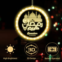 29 x Brand New Herefun LED Muslim Ramadan String Lights, 9.4in Decoration Fairy Light with Suction Cup Hook, Eid Ramadan Lanterns, Islam Mubarak Decoration LED Lights Lights For Festival Party - RRP €635.68