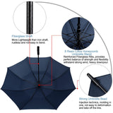 1 x RAW Customer Returns G4Free 55 63 69 72 80 Inch Golf Umbrella, Stormproof Umbrella, Double Canopy Ventilated Extra Large Oversized Automatic Opening Waterproof Stick Umbrellas - RRP €36.29