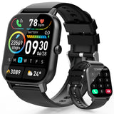 1 x RAW Customer Returns Aptkdoe Men s Smartwatch with Telephone Function, 1.85 Smart Watch with Heart Rate Monitor, Sleep Monitor, Pedometer, 100 Sports Modes Watch, IP68 Waterproof Fitness Watch, Sports Watch for Android iOS - RRP €20.87