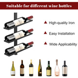 1 x RAW Customer Returns Giyiprpi wall wine rack bottle rack for 6 bottles, metal wine rack hanging wall mounted wine bottle racks, wall shelf wine storage rack for kitchen dining room bar tilt 6  - RRP €43.36